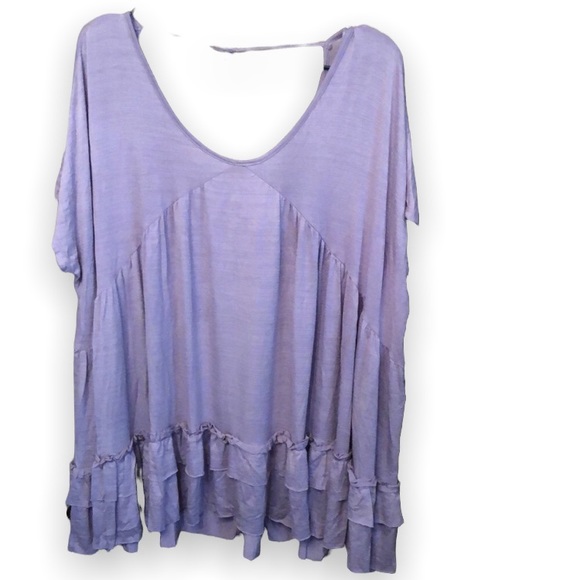 Cy Fashion Boho Blouse in Purple Size Medium - Picture 12 of 12